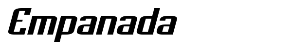 Empanada font preview